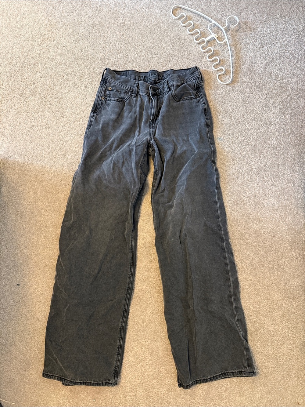 American Eagle Outfitters Black Wide Leg Jeans